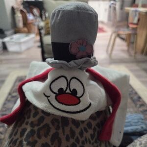 Gray and Red Dog Costume with Hat